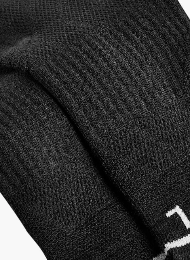 Kappa BLACK Men Sports Socks Ankle Length - Set Of 3 for Men | Best Price UAE